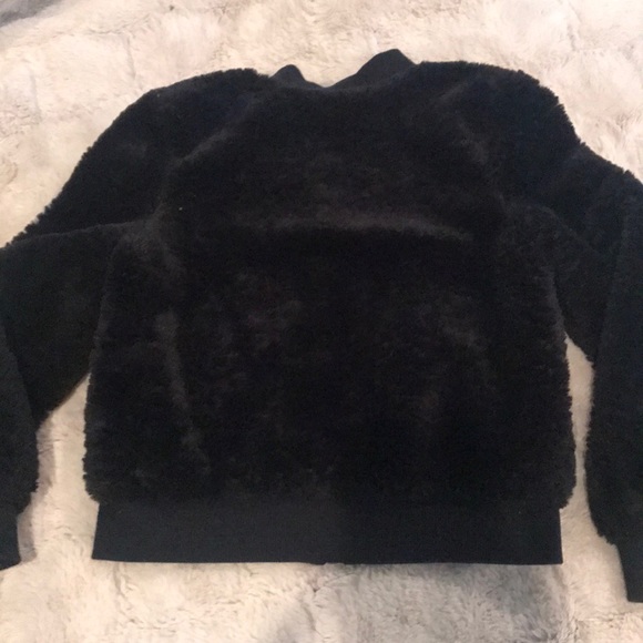 Girls Splendid faux fur bomber jacket - Picture 4 of 6